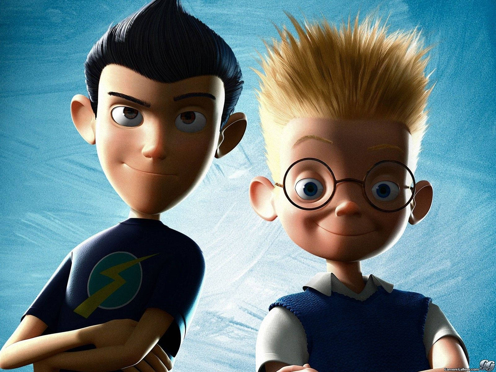 Meet The Robinsons Smiling Lewis And Wilbur Background