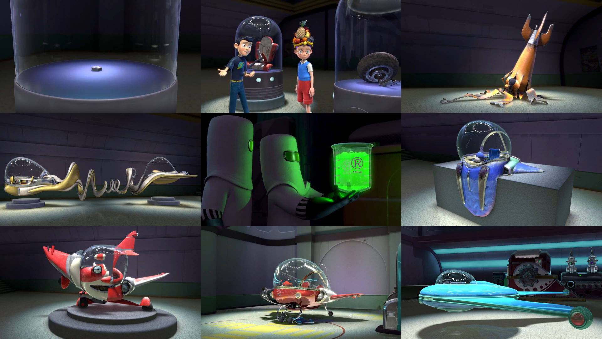 Meet The Robinsons Time Machine Collage