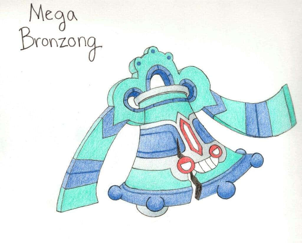Mega Bronzong Drawing Background