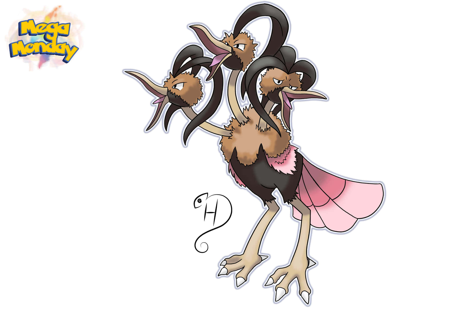 Mega Evolution Of Dodrio In Its Maximus Form Background