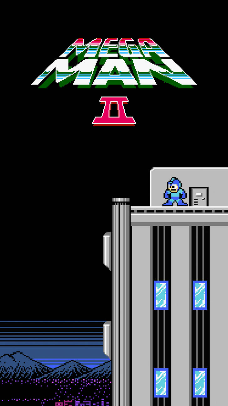 Mega Man 2 Game Poster Background