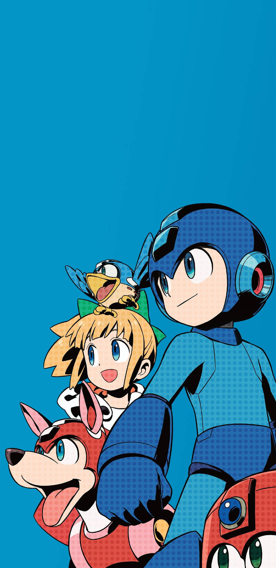 Mega Man And Roll Background