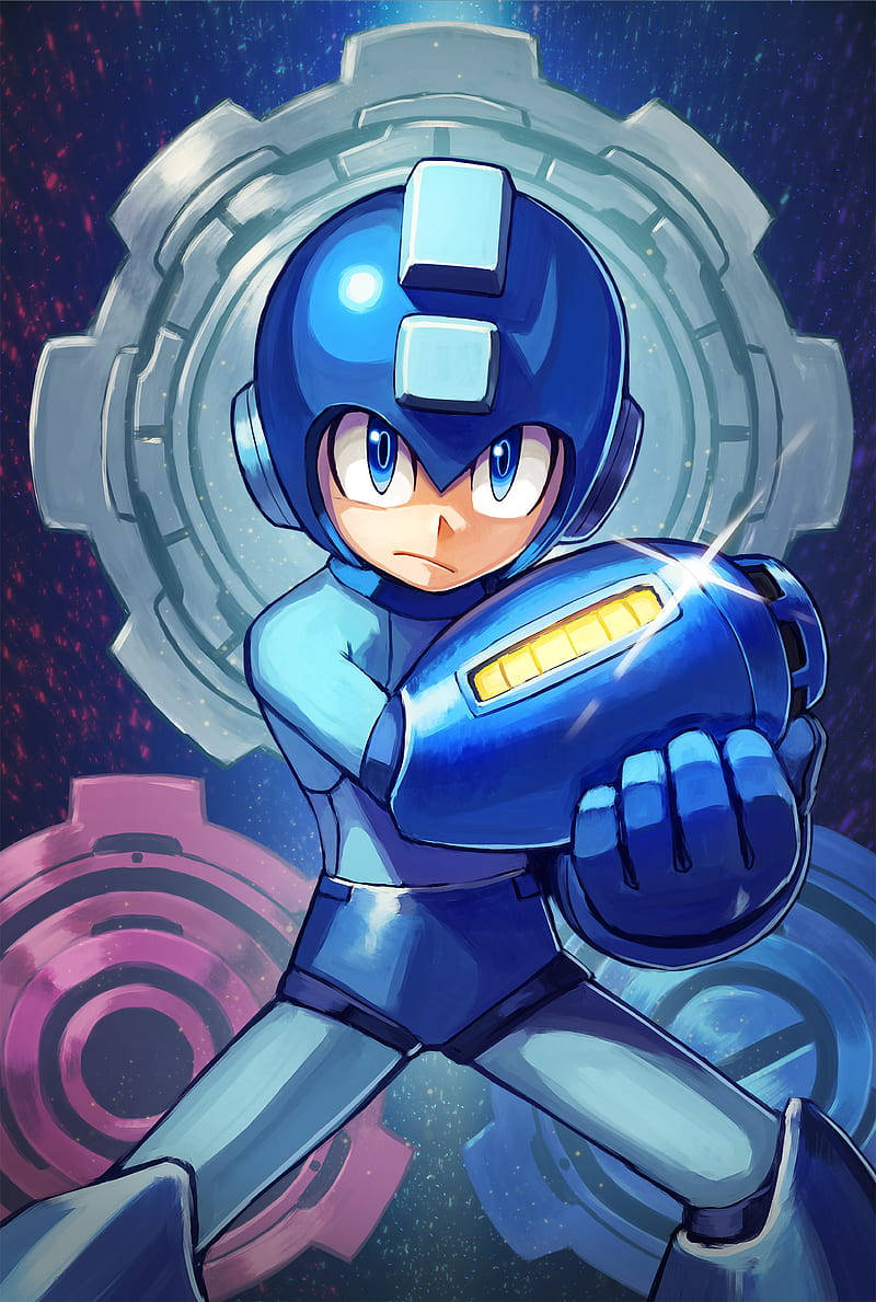 Mega Man Arm Cannon Background