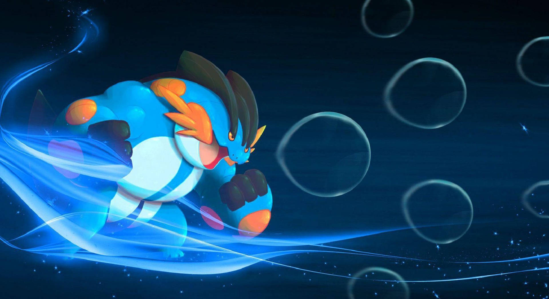 Mega Swampert Underwater Background