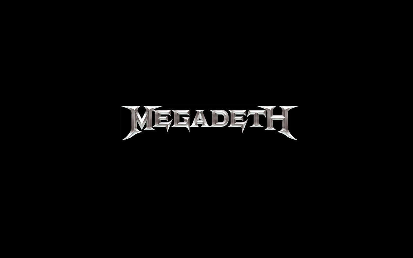 Megadeth Band Logoon Black Background