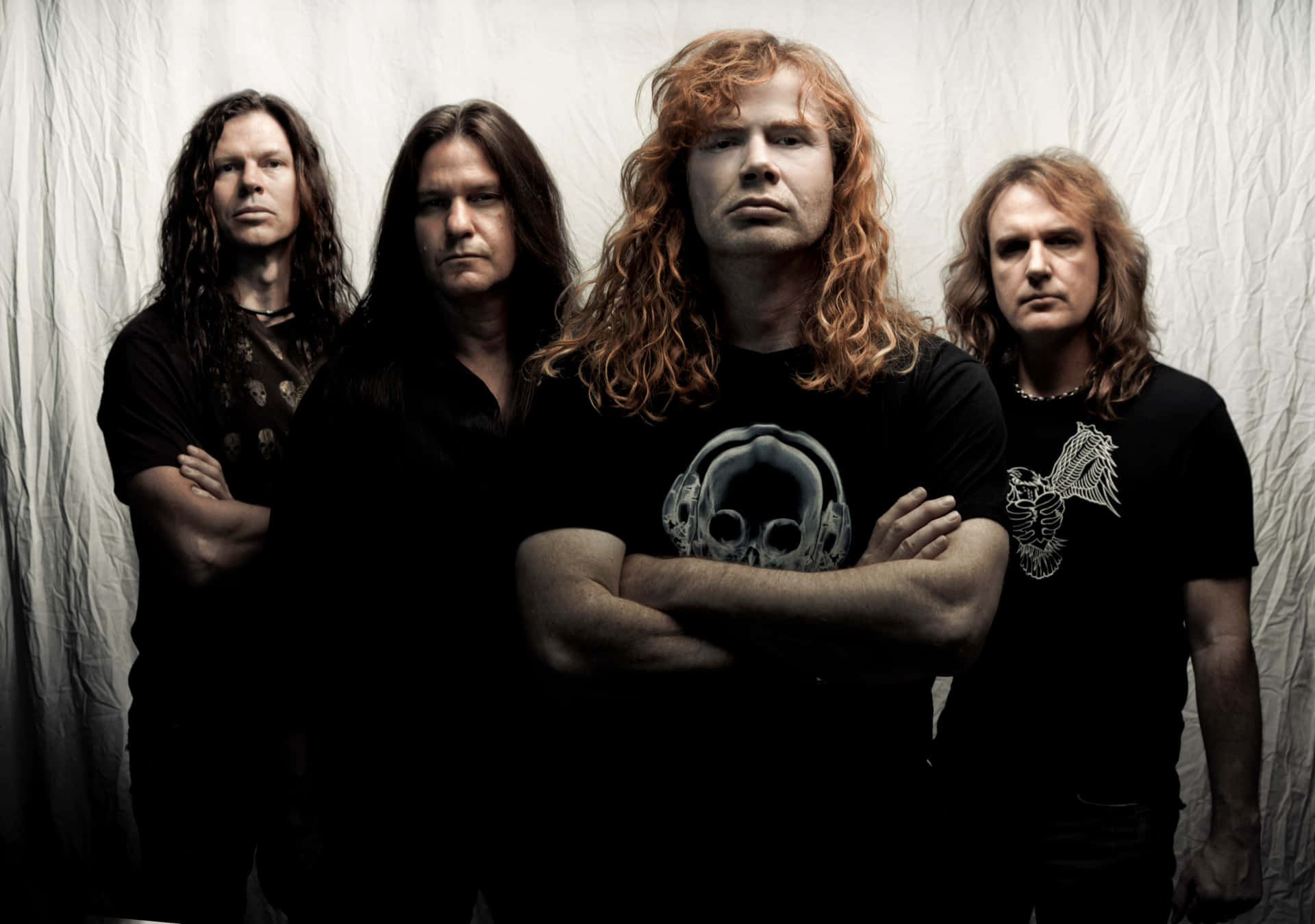 Megadeth Band Portrait Background