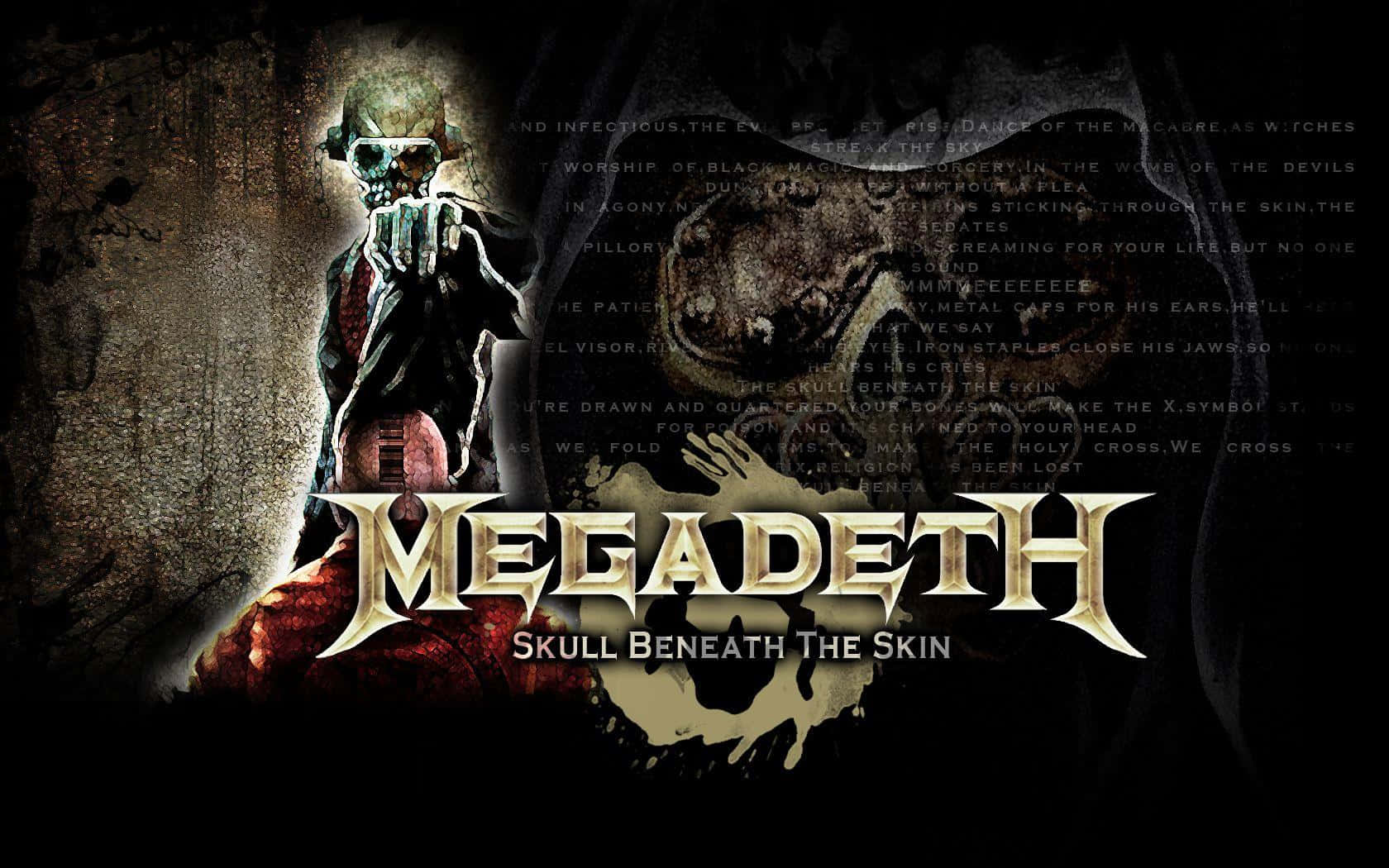 Megadeth Skull Beneath The Skin Artwork Background