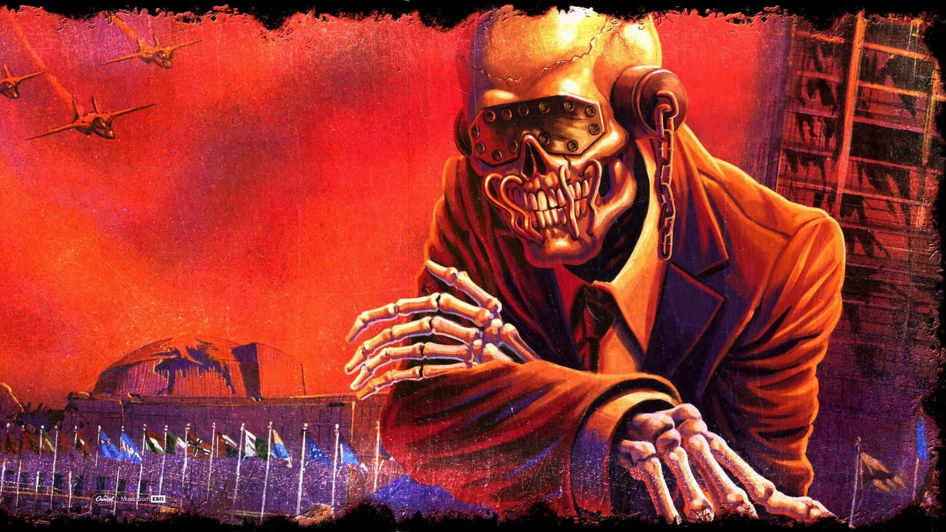 Megadeth Vic Rattlehead Artwork Background