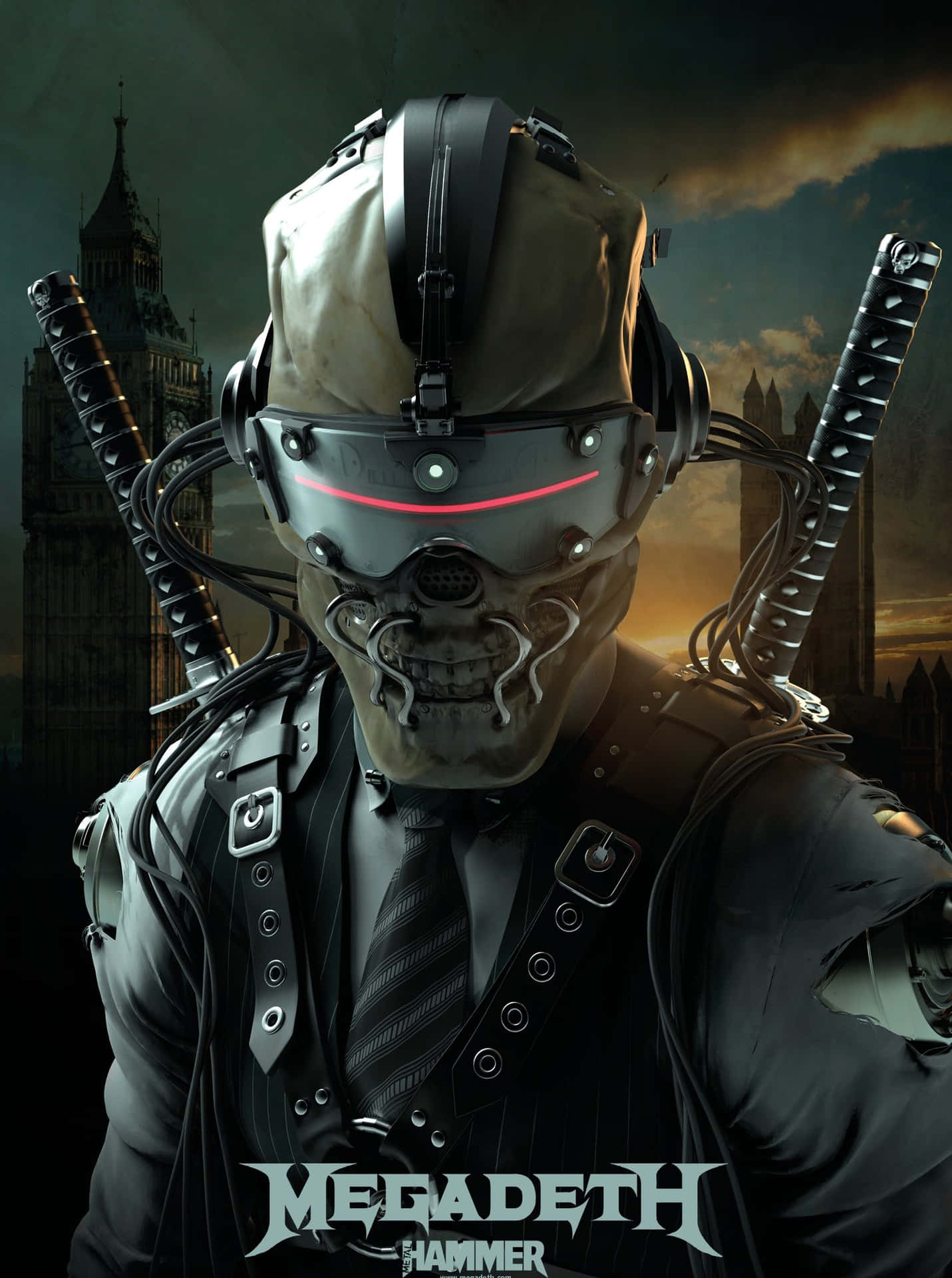 Megadeth Vic Rattlehead Mascot Background