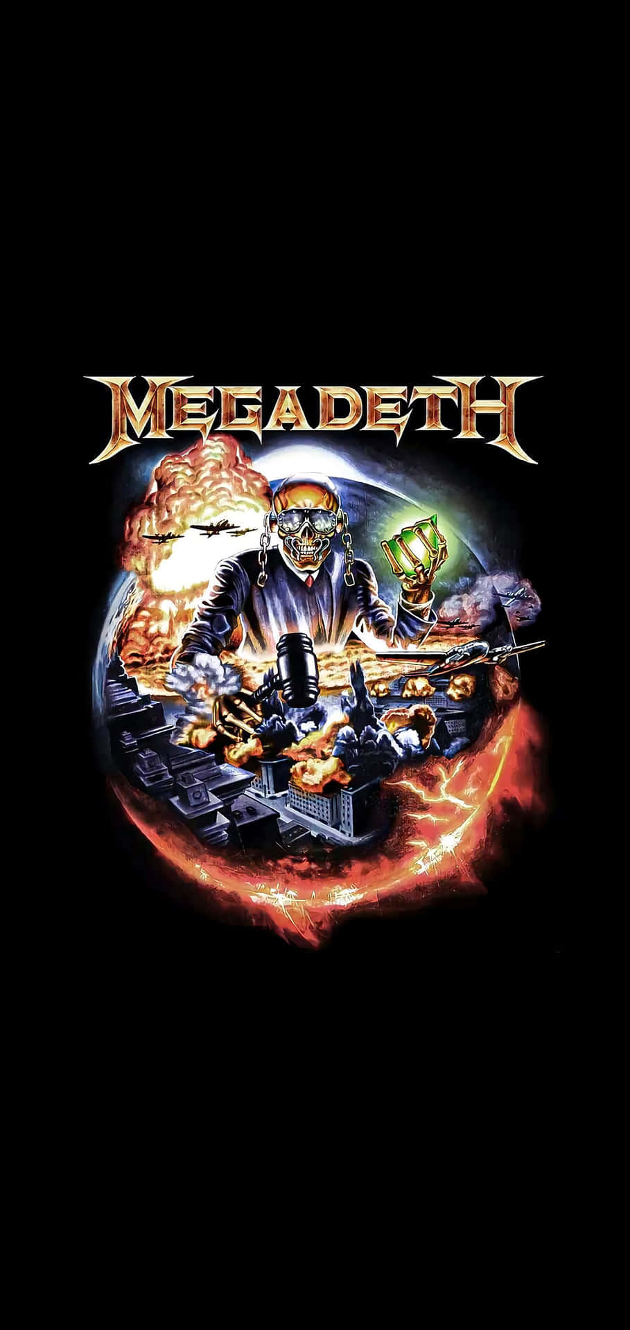 Megadeth Vic Rattlehead World Domination Background