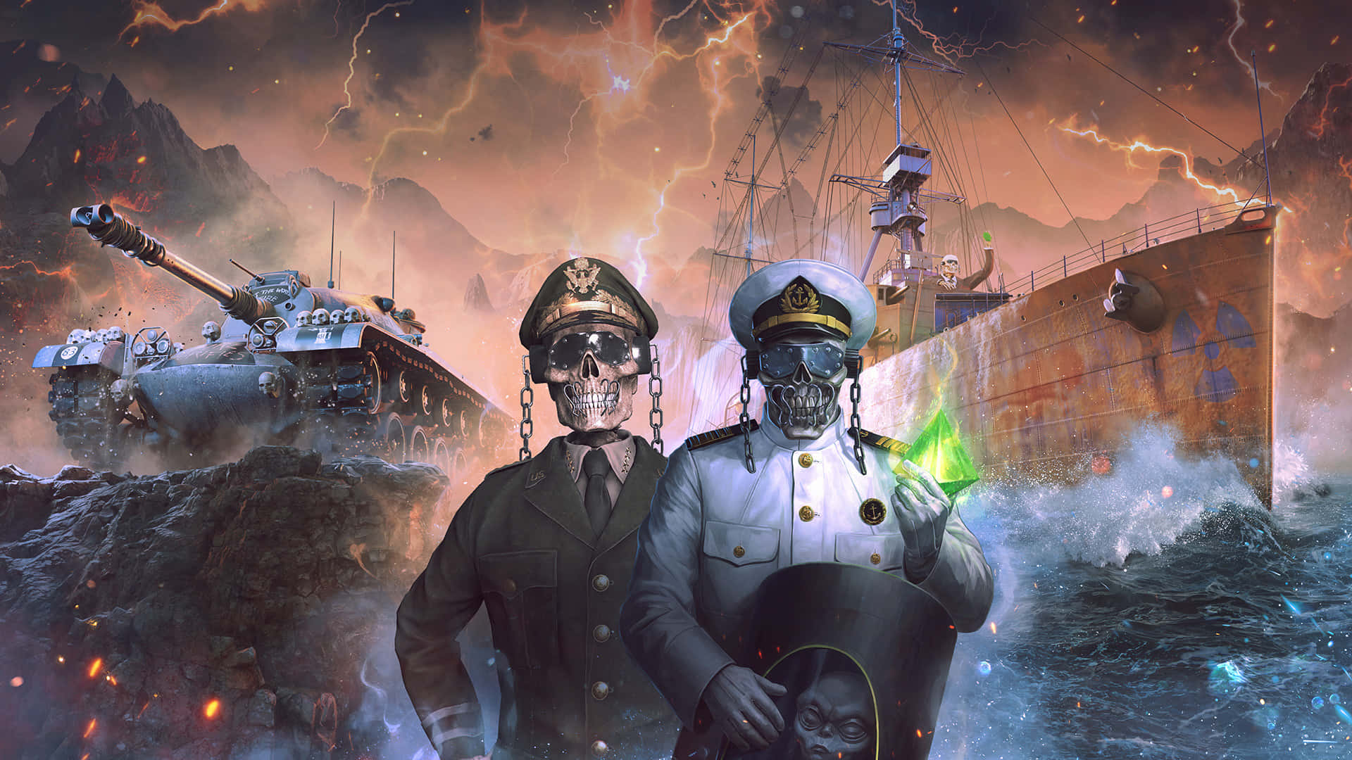 Megadeth Vicandthe Captain Fantasy Artwork Background