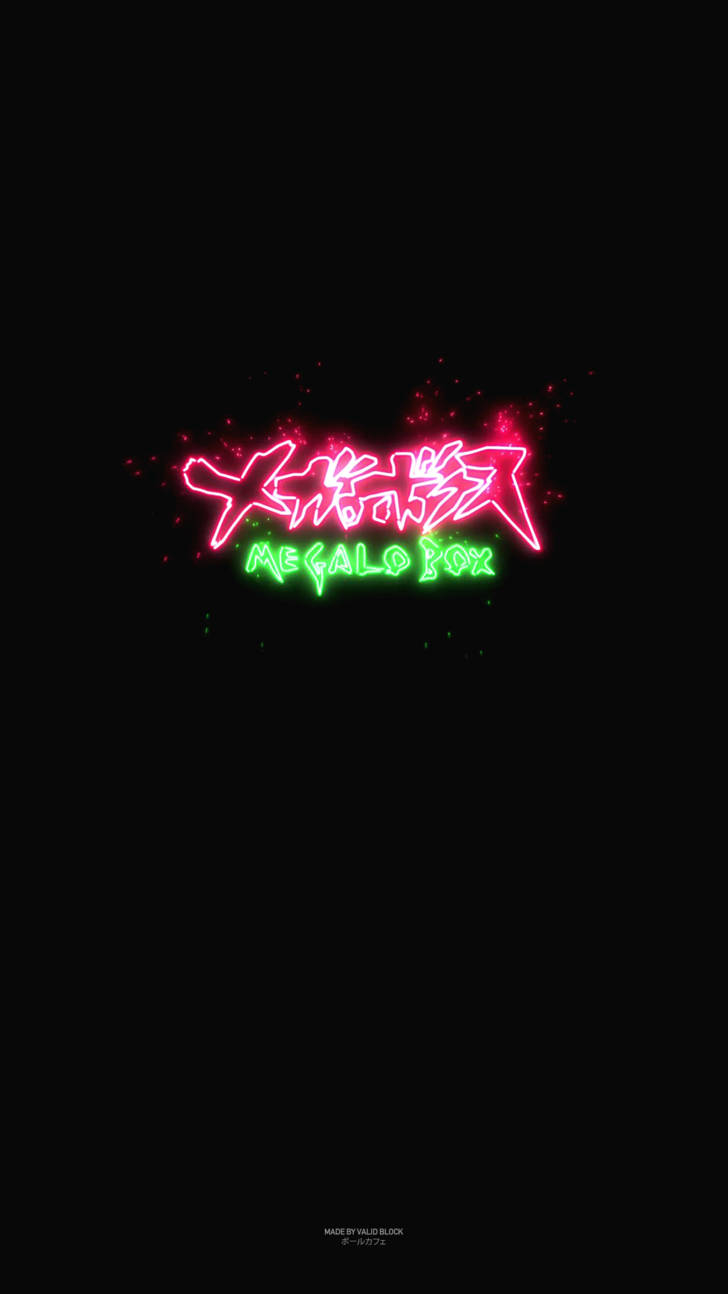 Megalo Box Neon Title Background