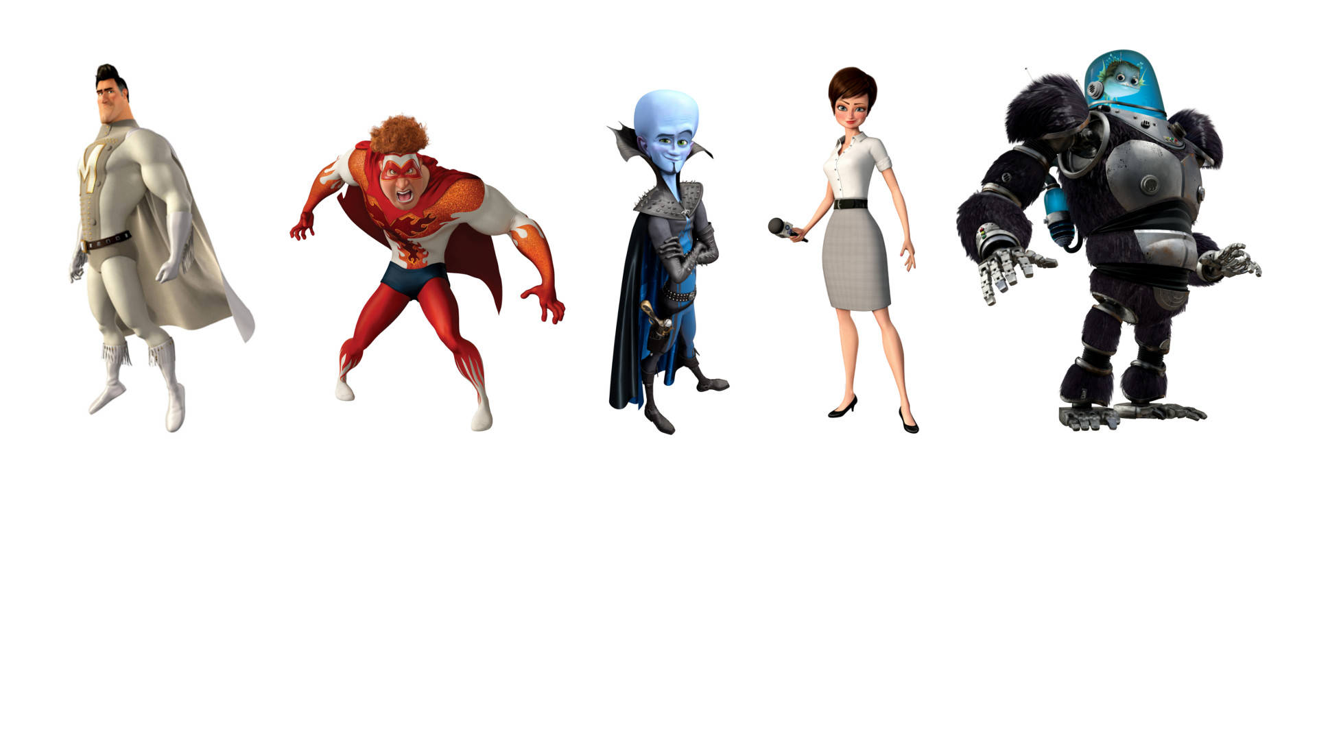 Megamind Characters Posing Background