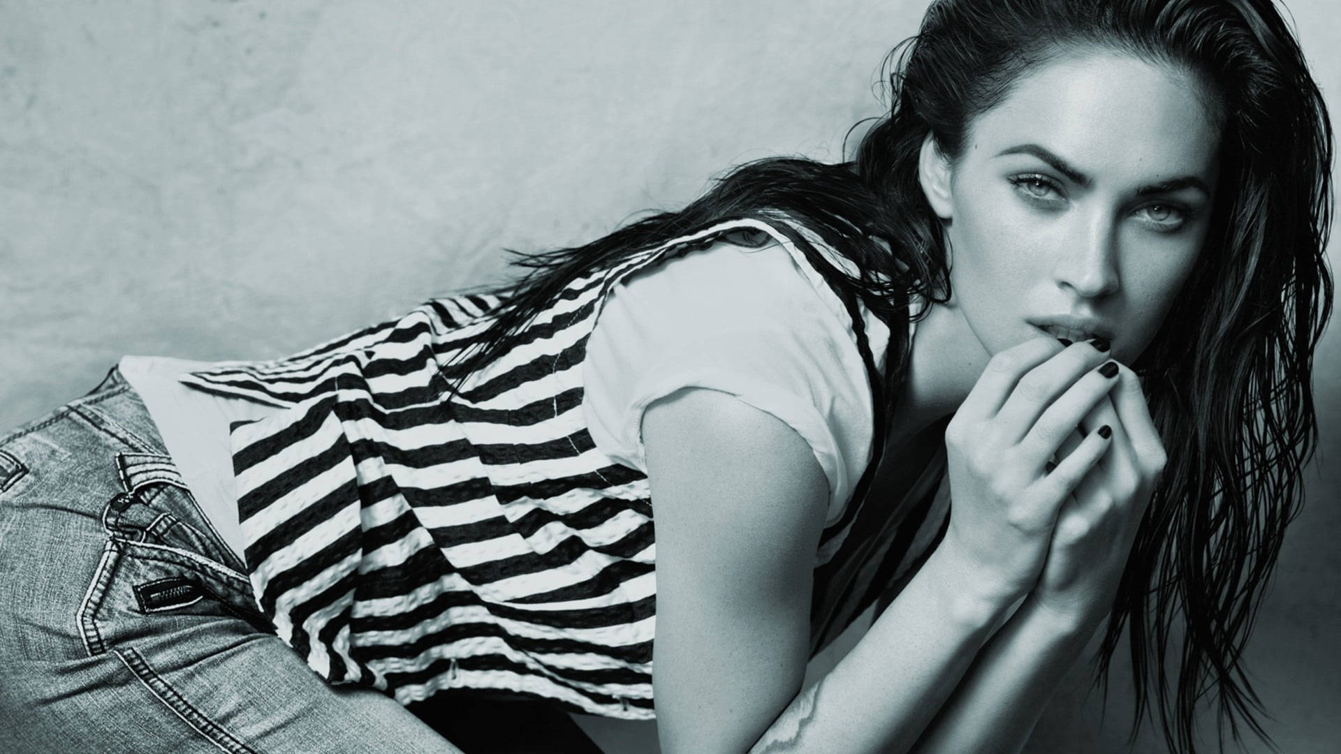 Megan Fox Looking Sophisticated In Monochrome.
