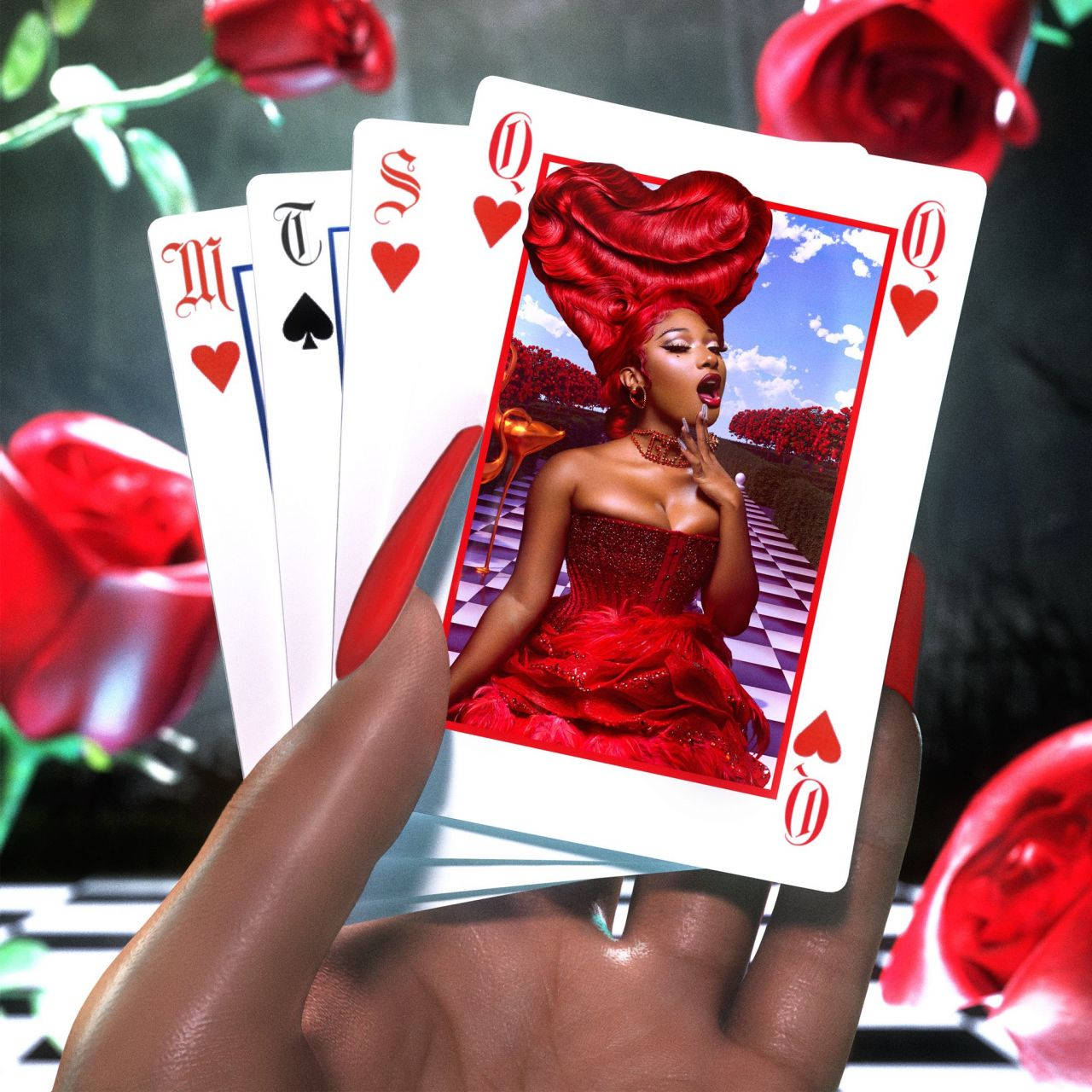 Megan Thee Stallion Queen Of Hearts Background