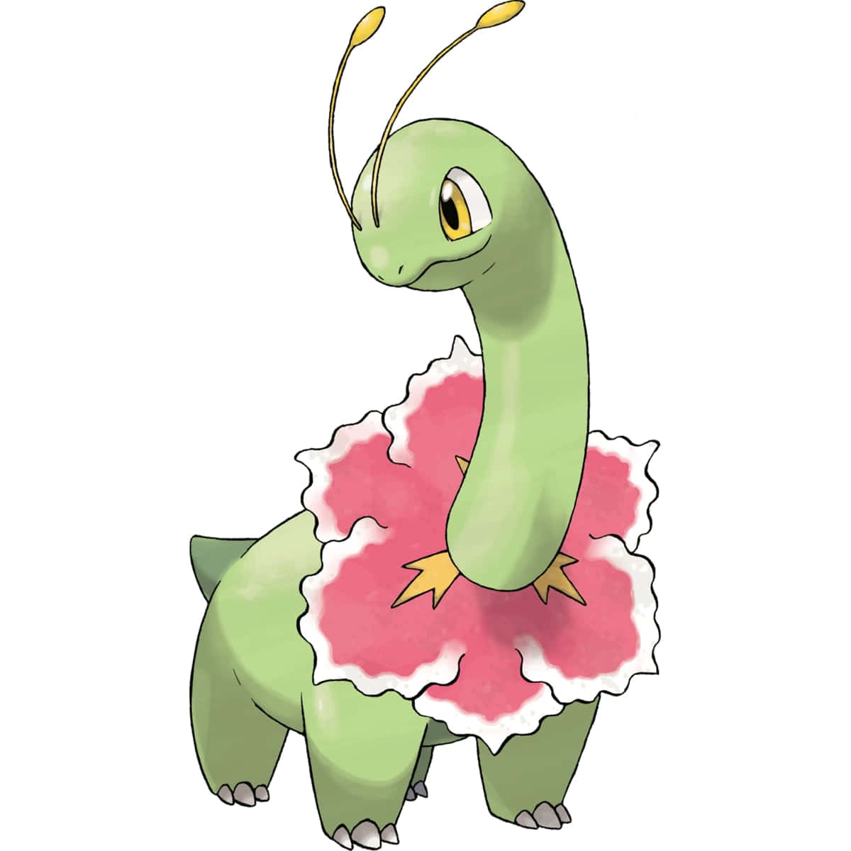 Meganium Pokemon On White Background Background