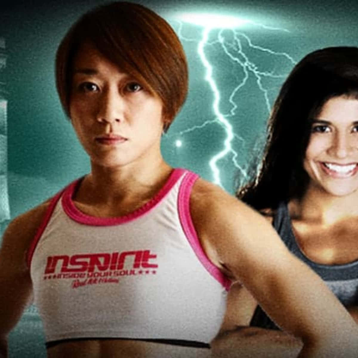 Megumi Fujii With Jessica Aguilar Digital Art Background