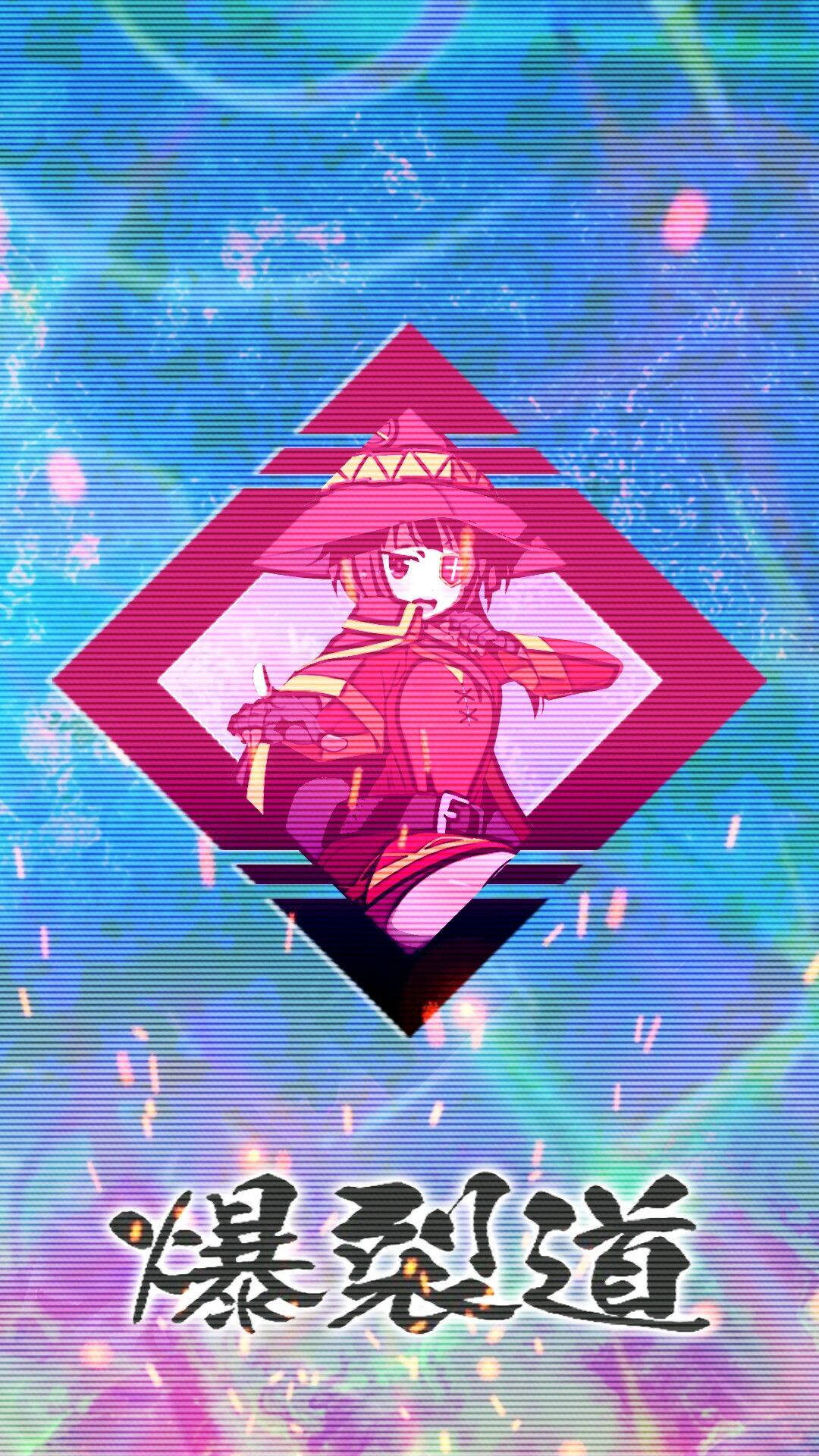 Megumin Retro Anime Aesthetic Background