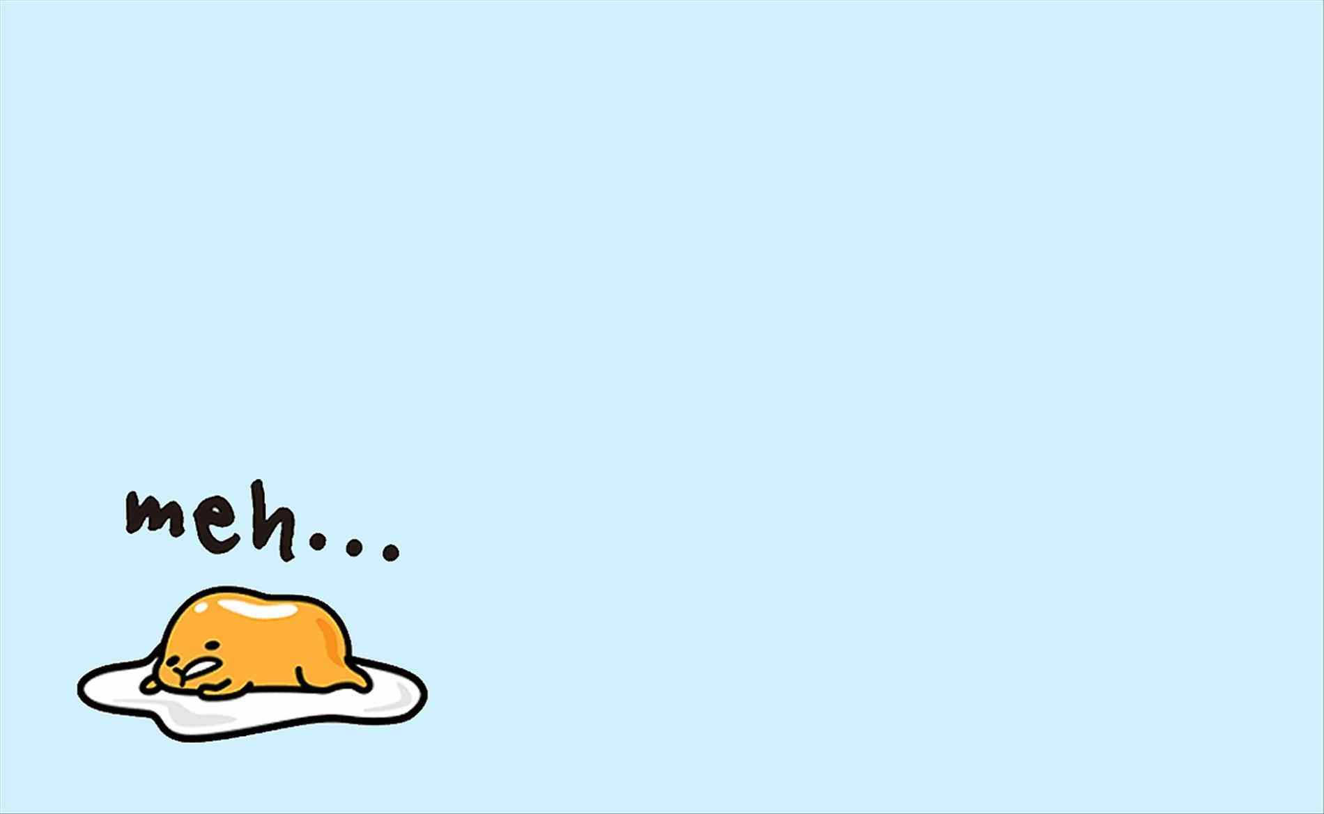 Meh Gudetama Aesthetic Background