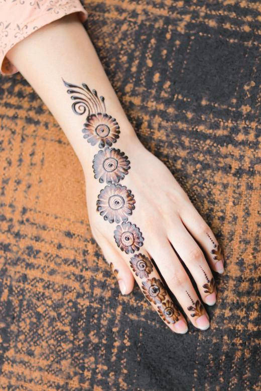 Mehndi Circles Hand Indian Wedding Background