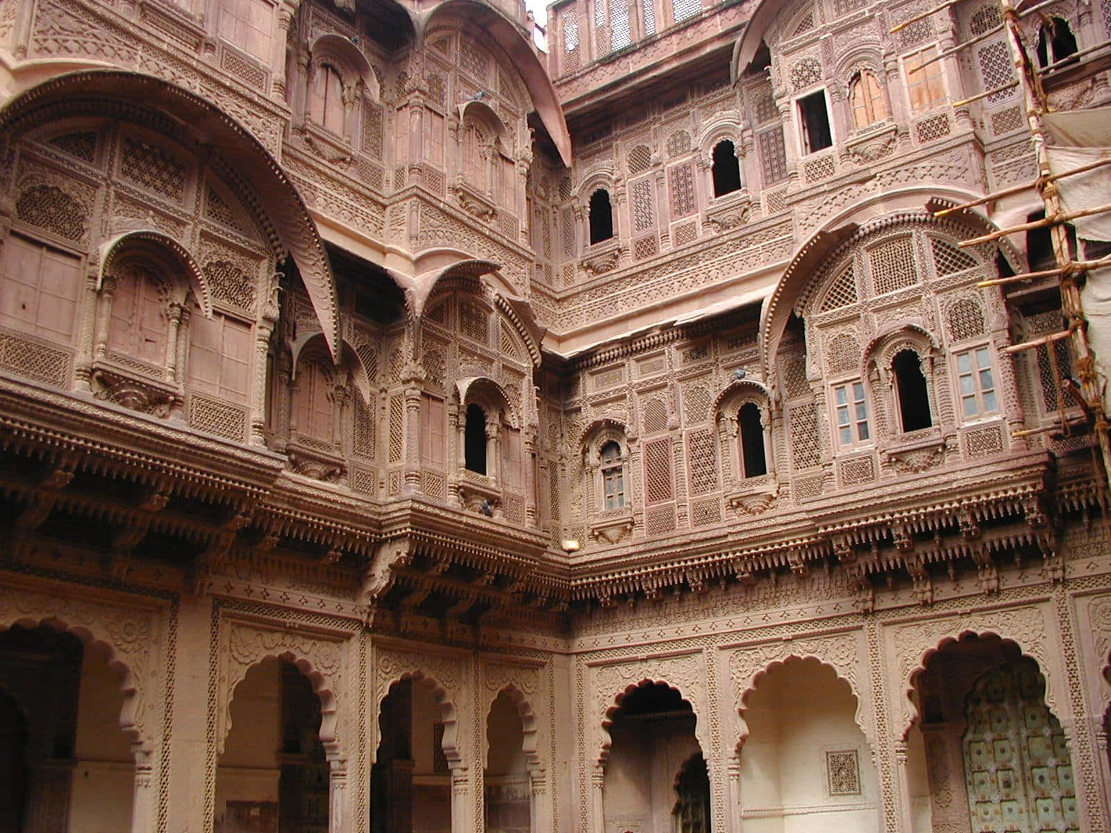 Mehrangarh Fort Courtyard Windows