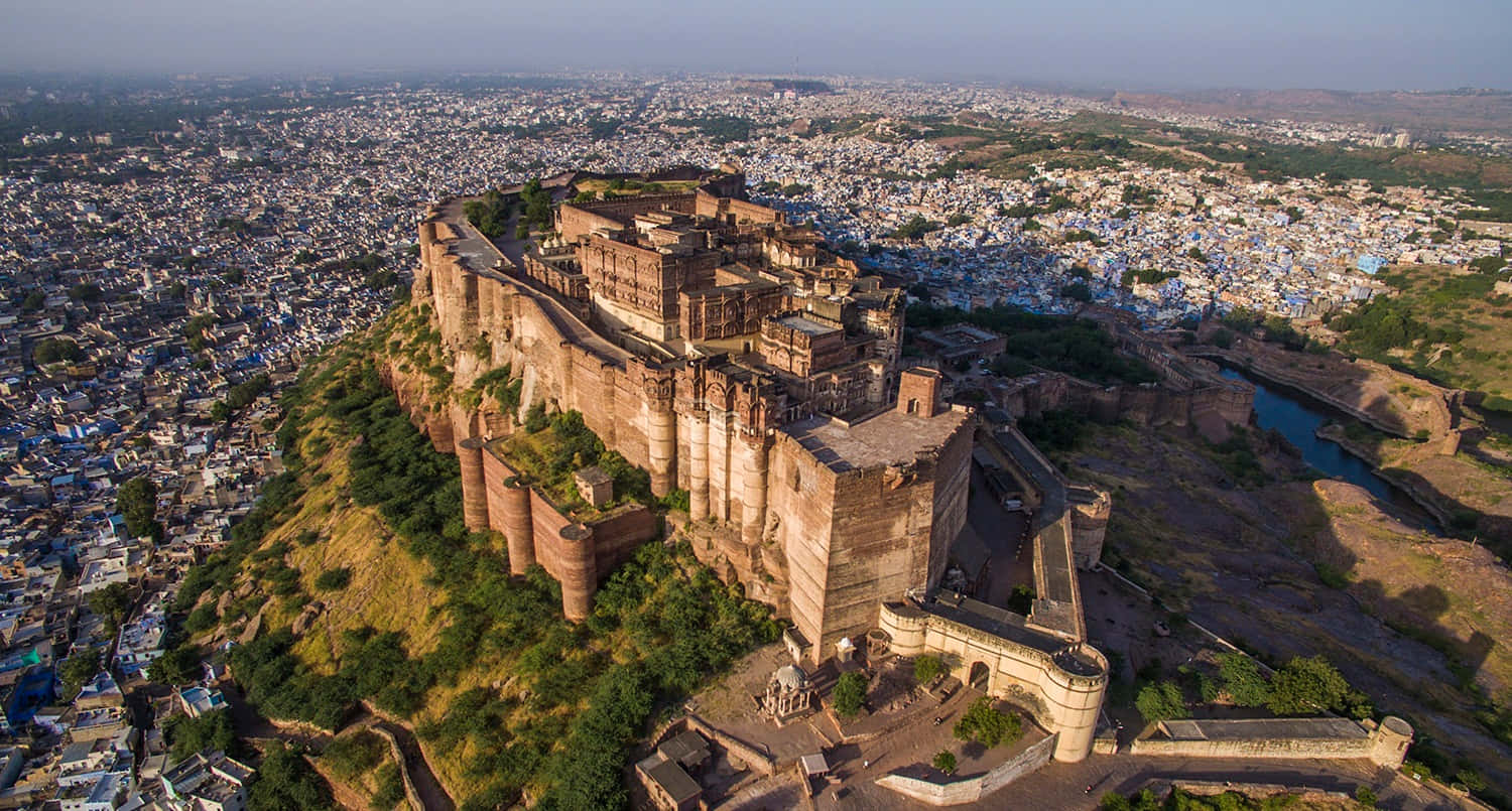 Mehrangarh Fort Hill Aerial