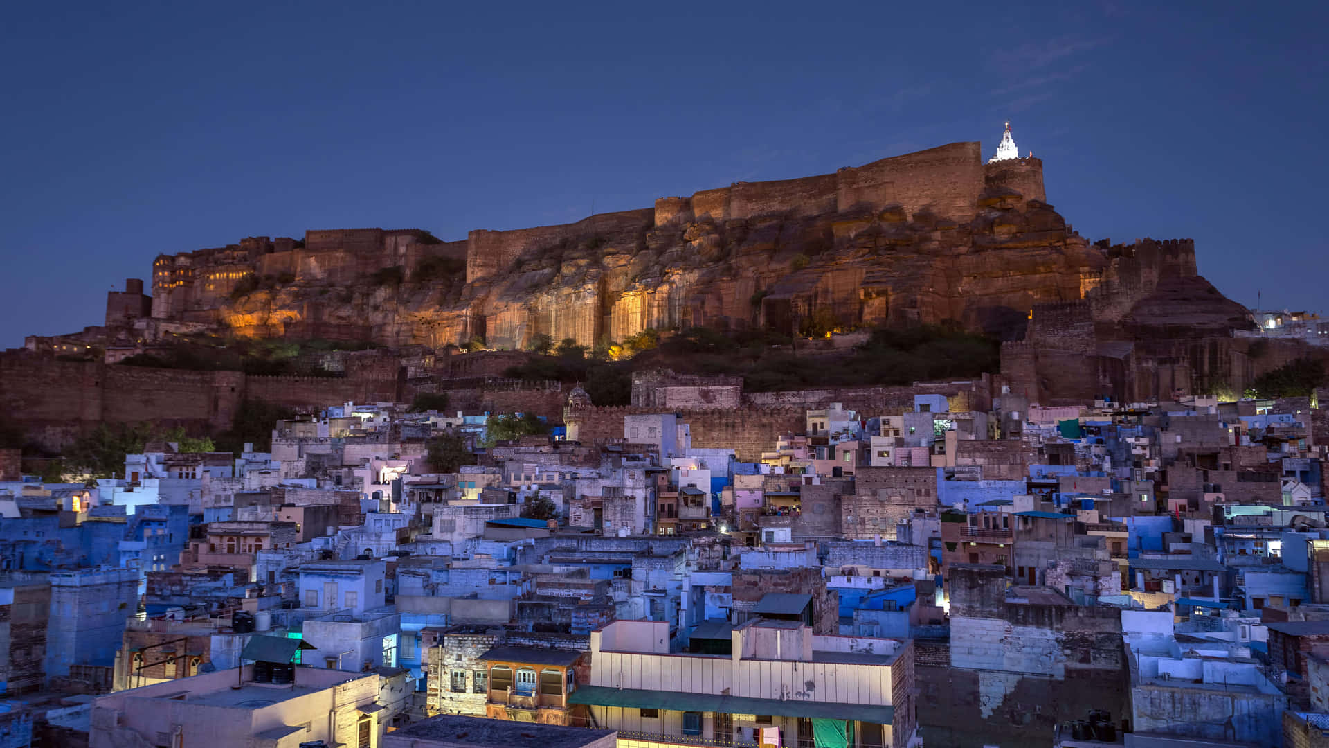 Mehrangarh Fort Night Blue Glow