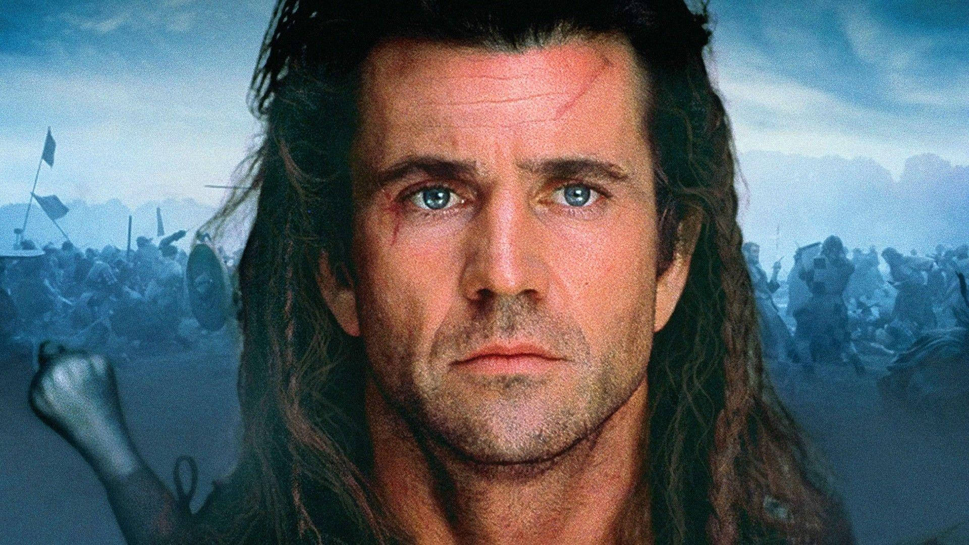 Mel Gibson In Braveheart Movie Background
