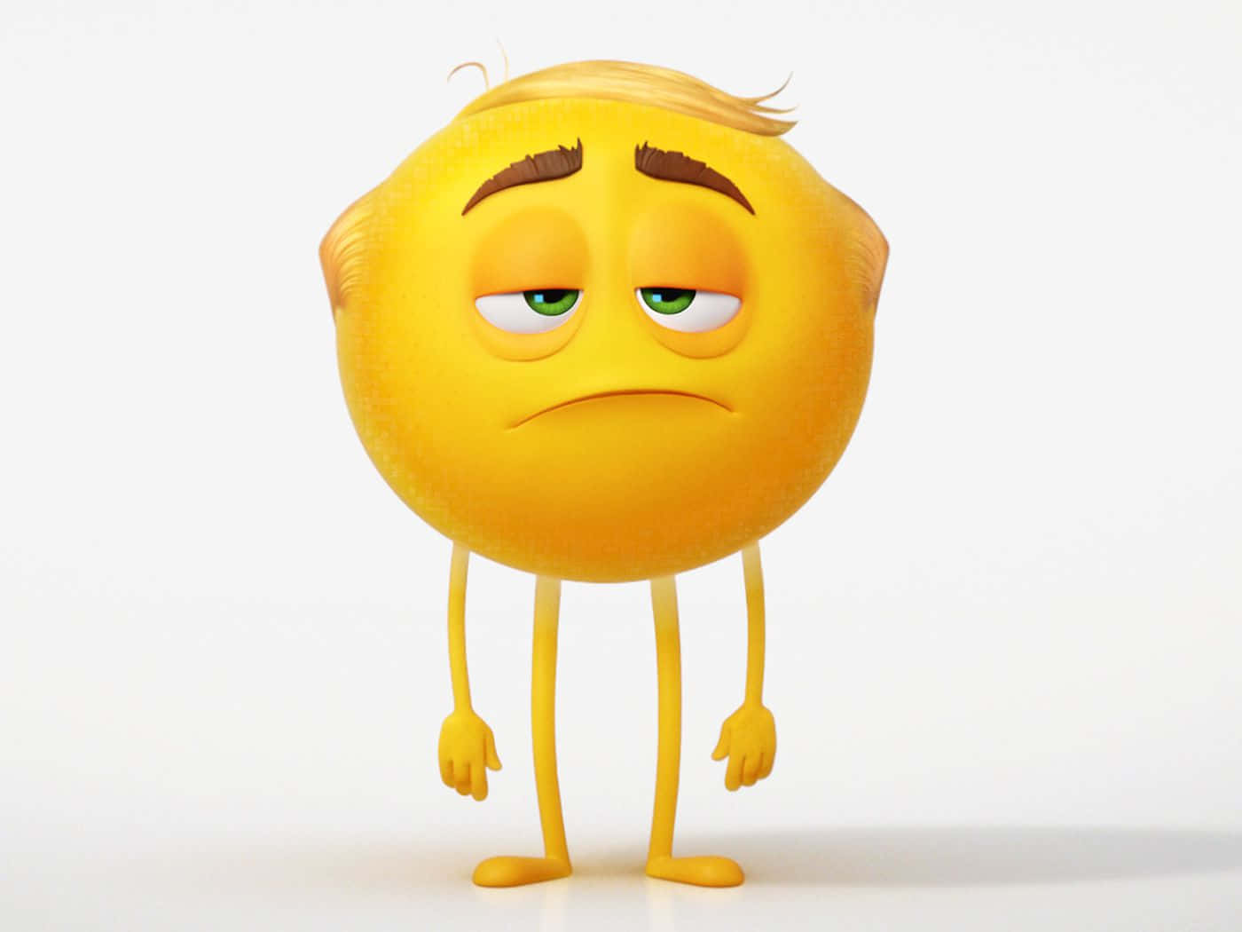 Mel Meh's Face In The Emoji Movie Background