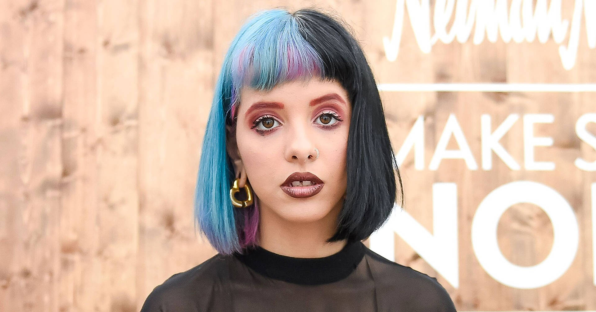 Melanie Martinez Blue Hair Background