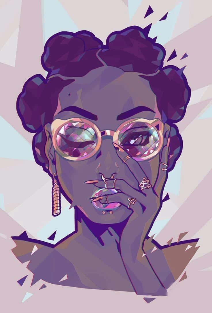 Melanin Girl Abstract