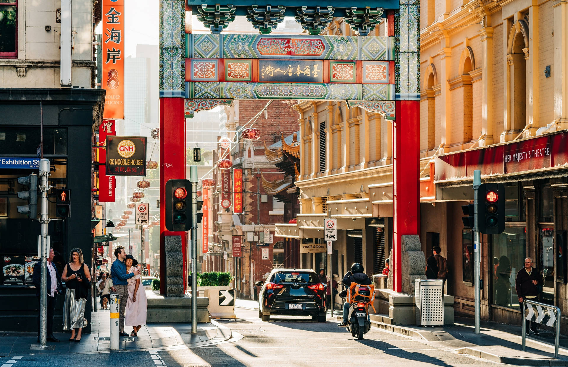 Melbourne Chinatown Market Background