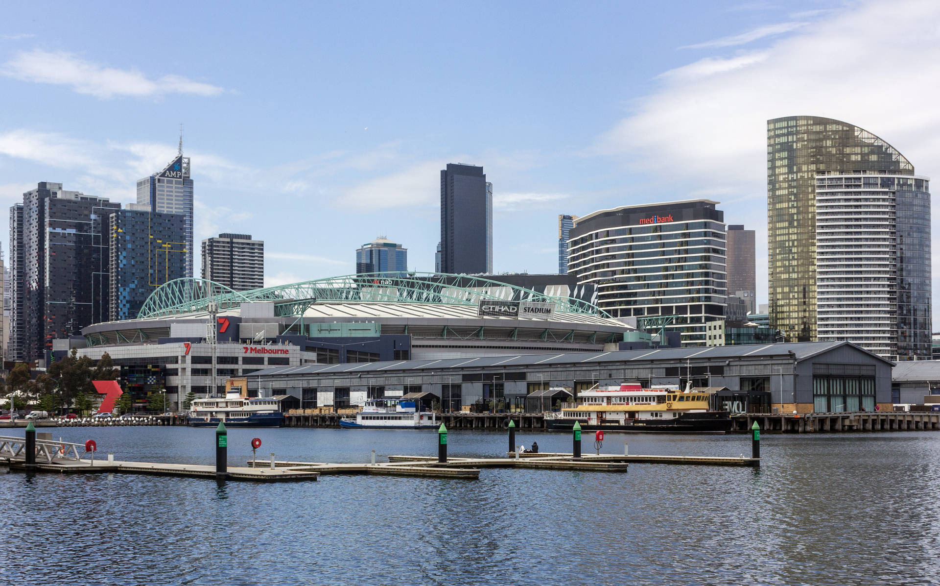 Melbourne Docklands Harbour Background