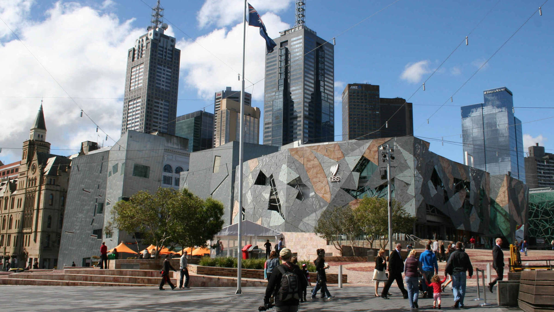 Melbourne Federation Square Background