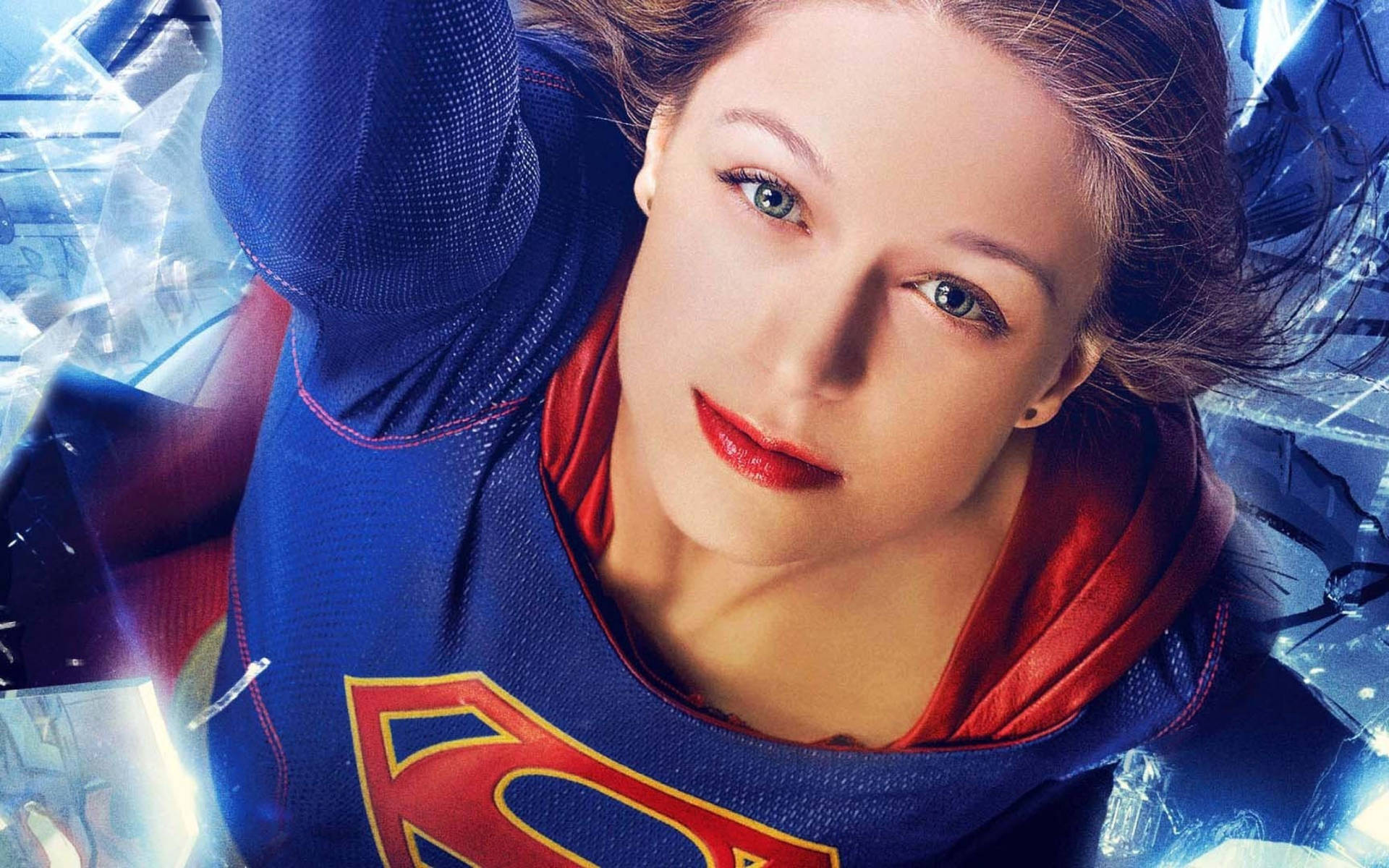Melissa Benoist As Supergirl Background