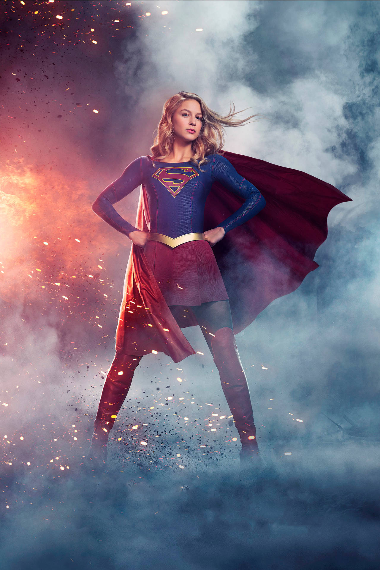 Melissa Benoist Supergirl Dc Background