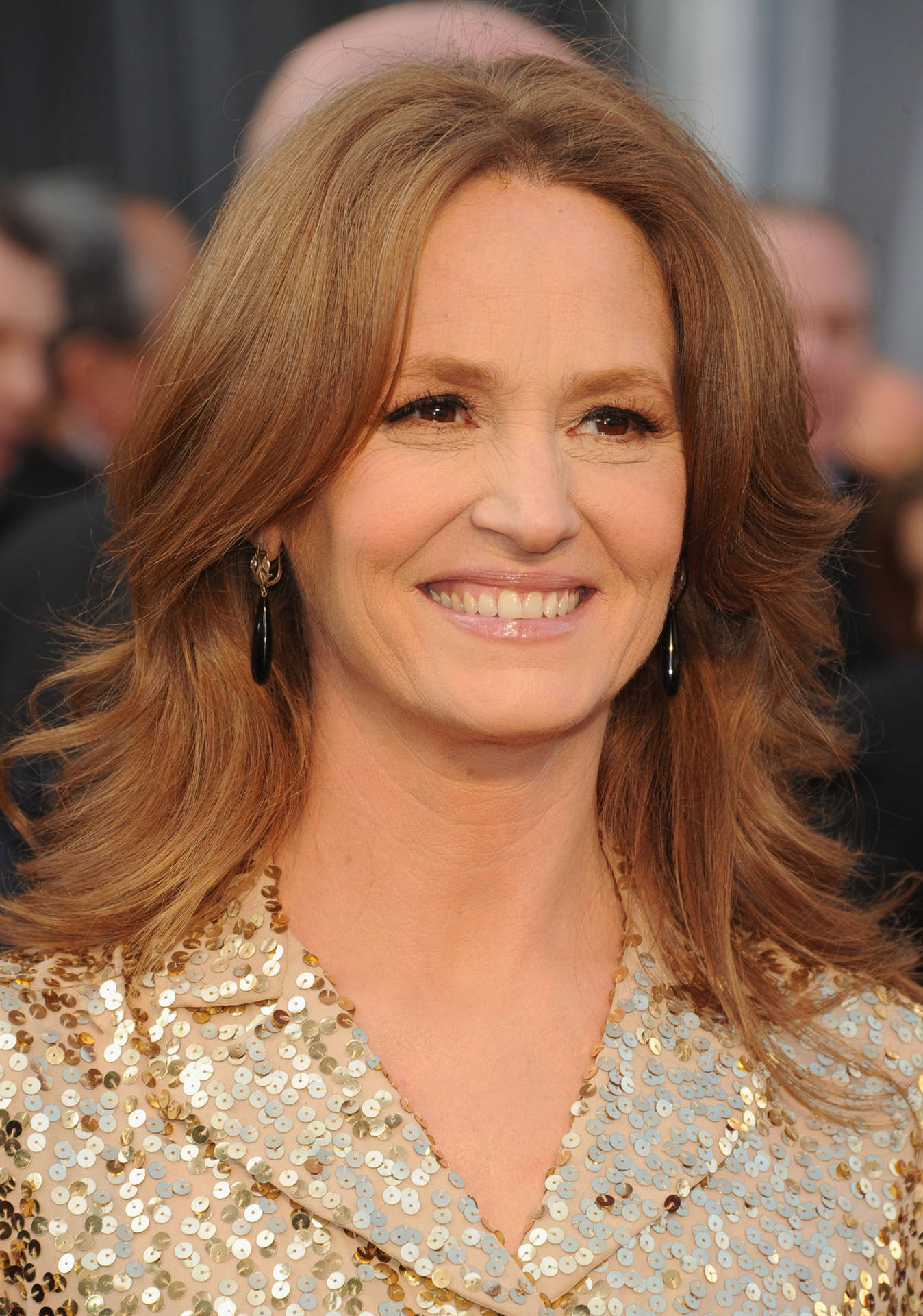 Melissa Leo - Radiant Smile In Portrait Background