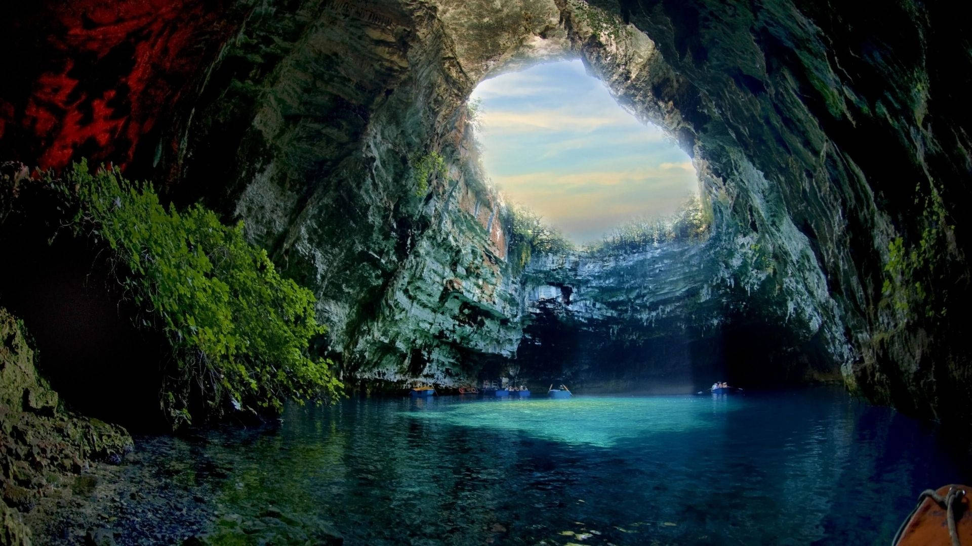 Melissani Cave With Cenote