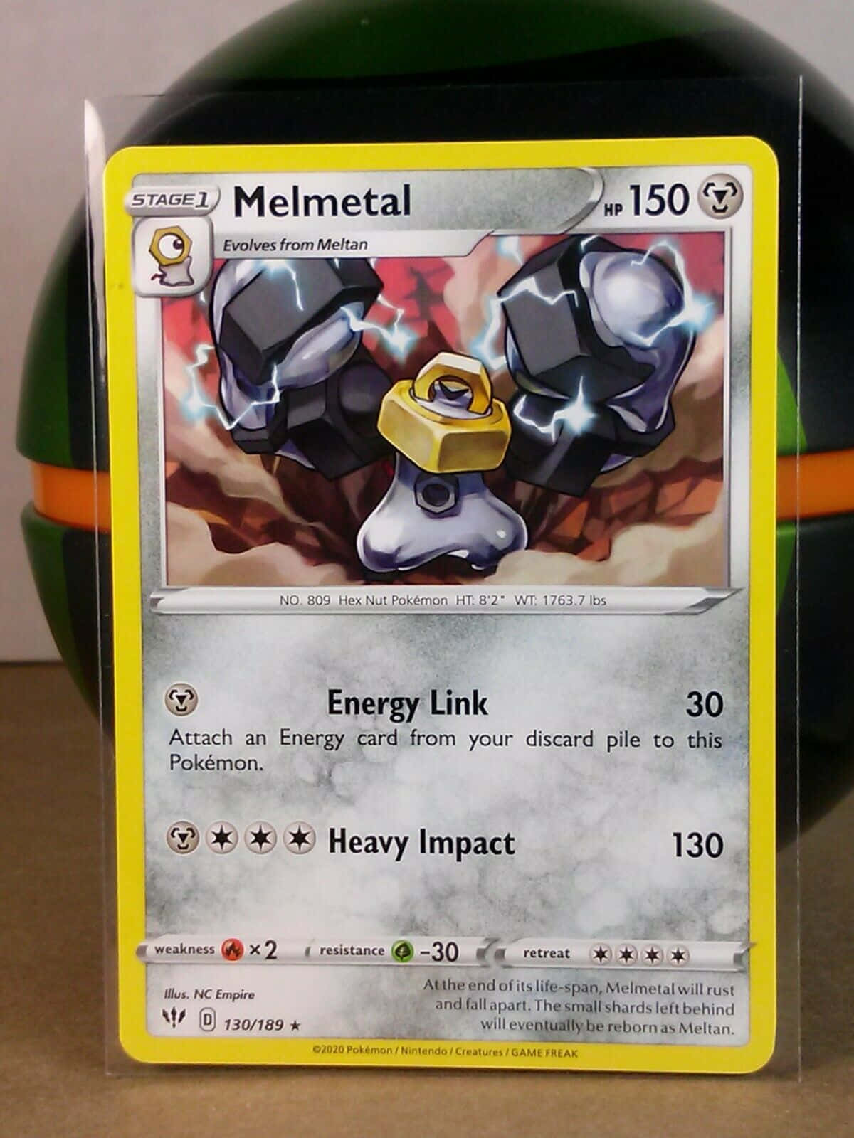 Melmetal Pokemon Trading Card Background