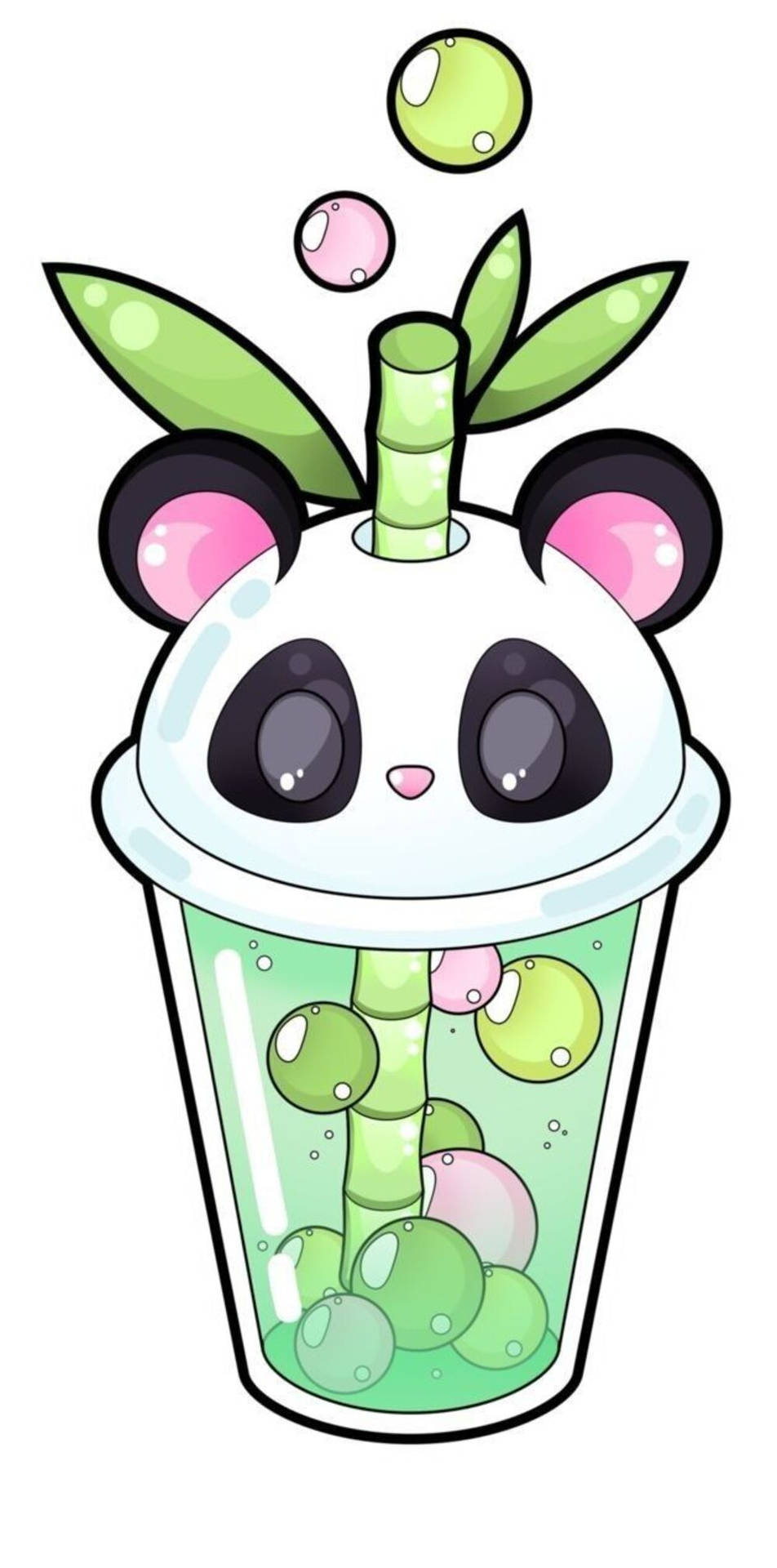 Meloxi Panda Bubble Tea Background