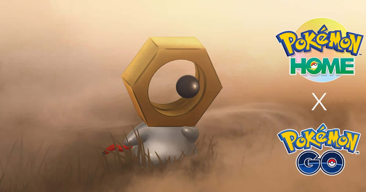 Meltan On Brown Background