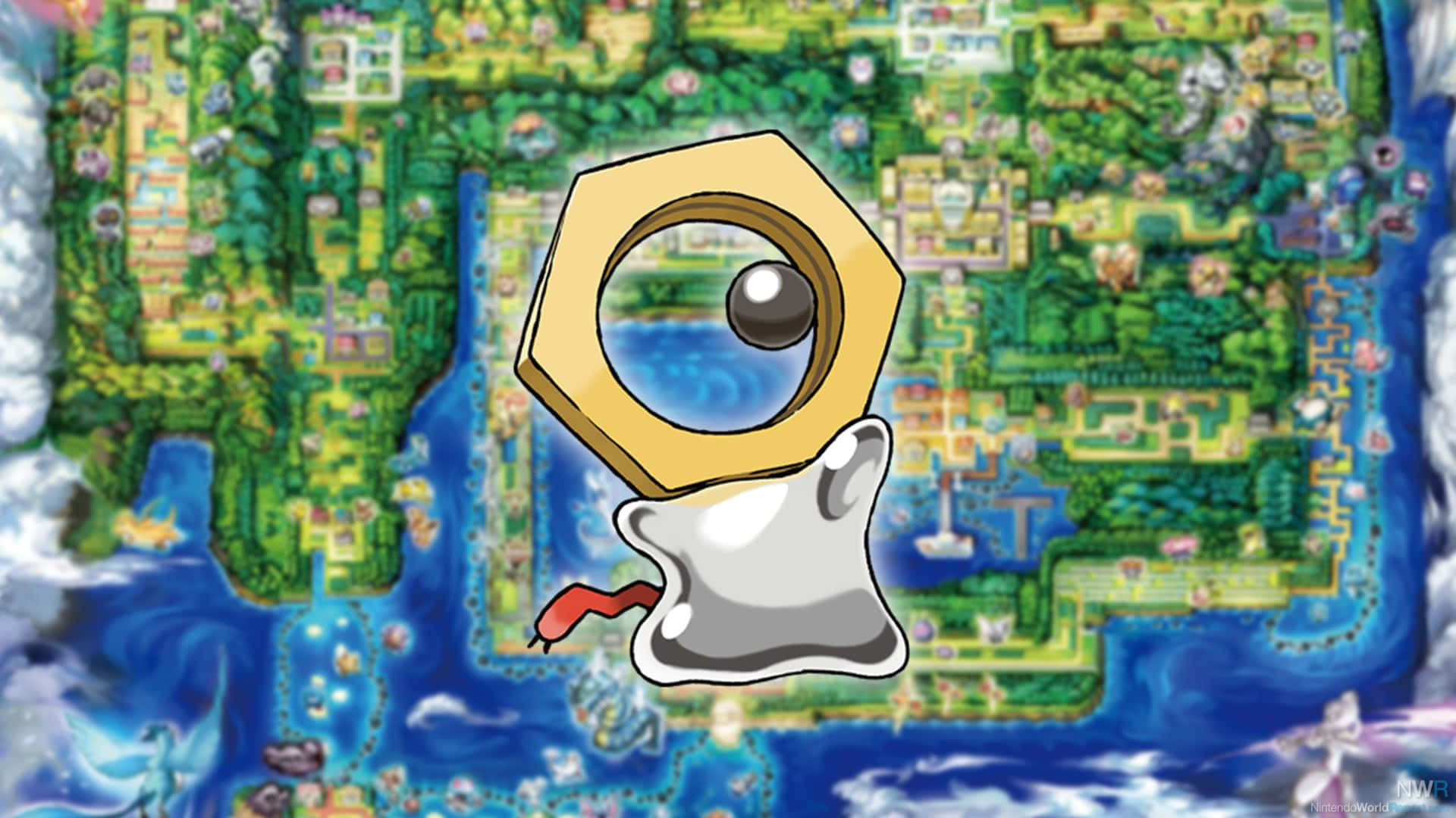 Meltan On Pokémon Let's Go Map
