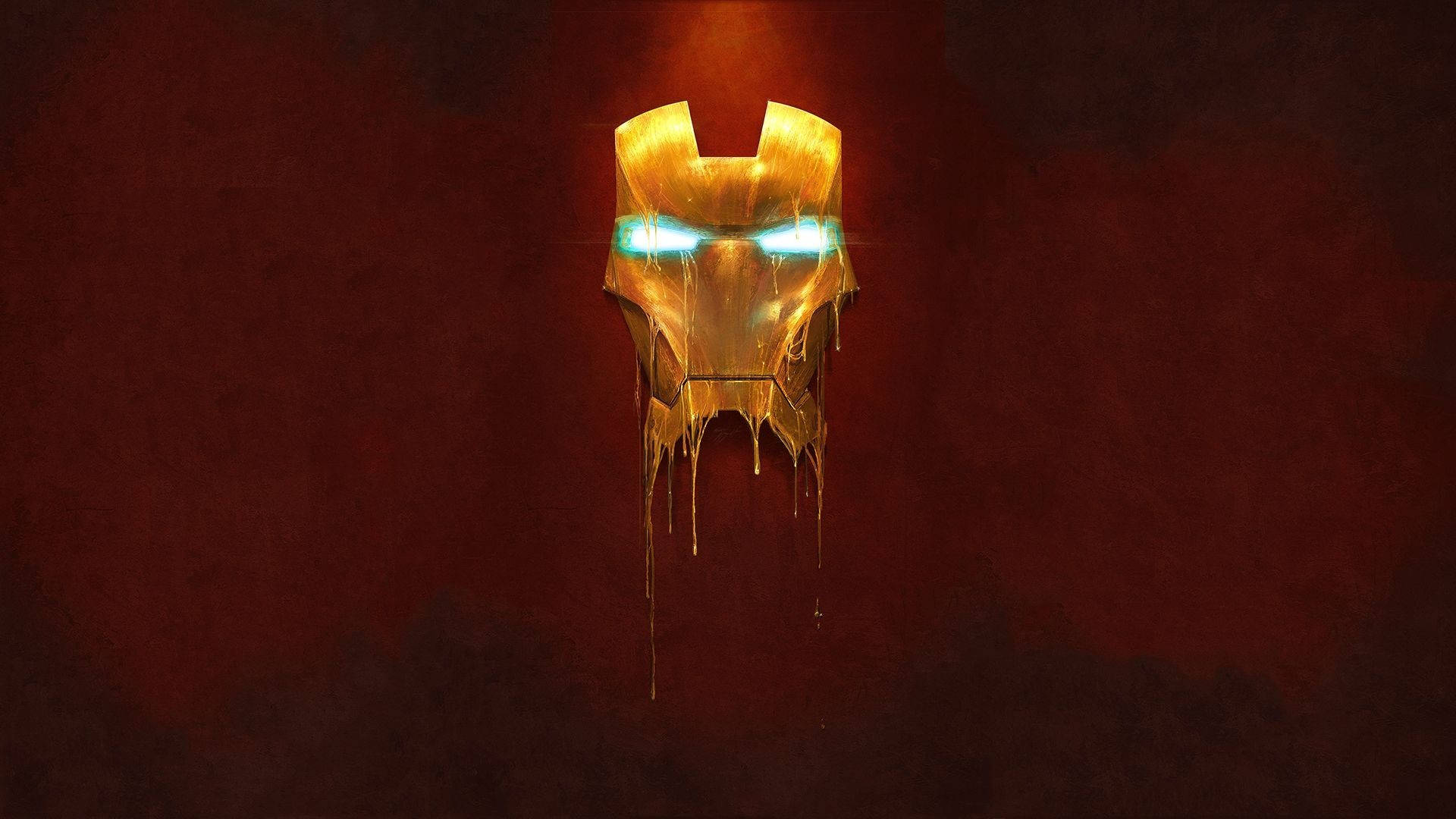 Melted Iron Man Nerd Background