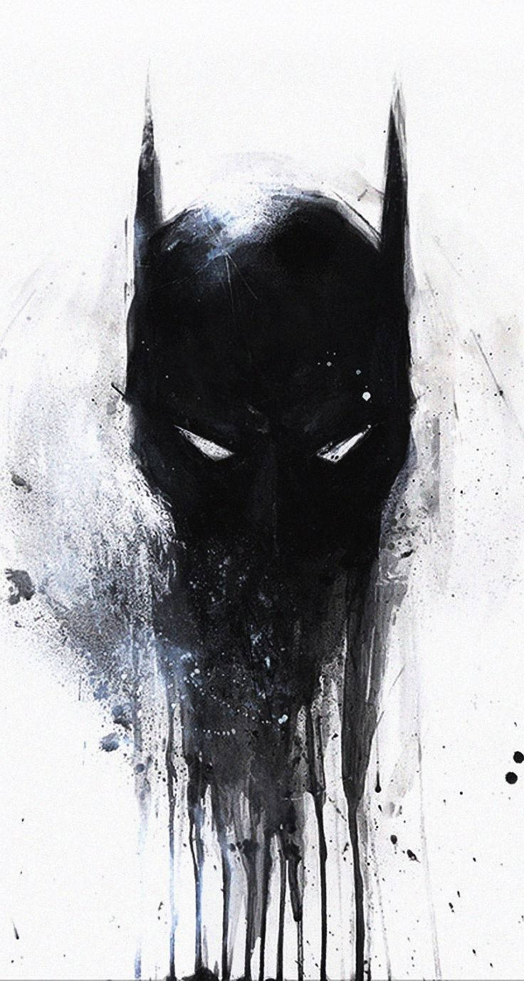 Melting Batman Painting Background