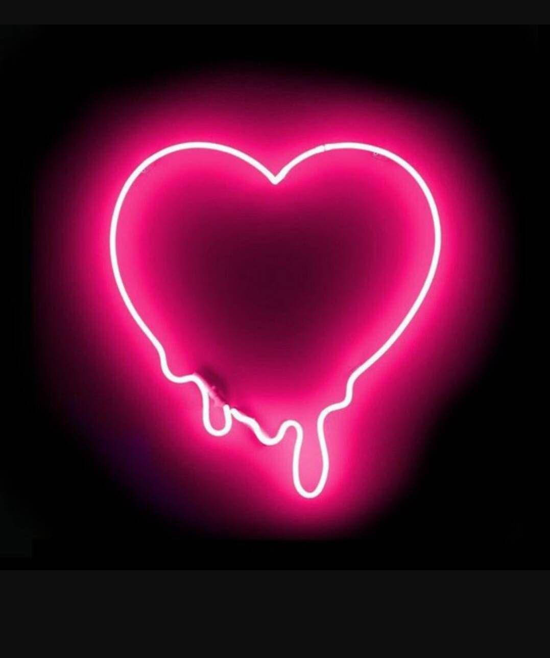 Melting Love: An Aesthetic Pink Heart Background