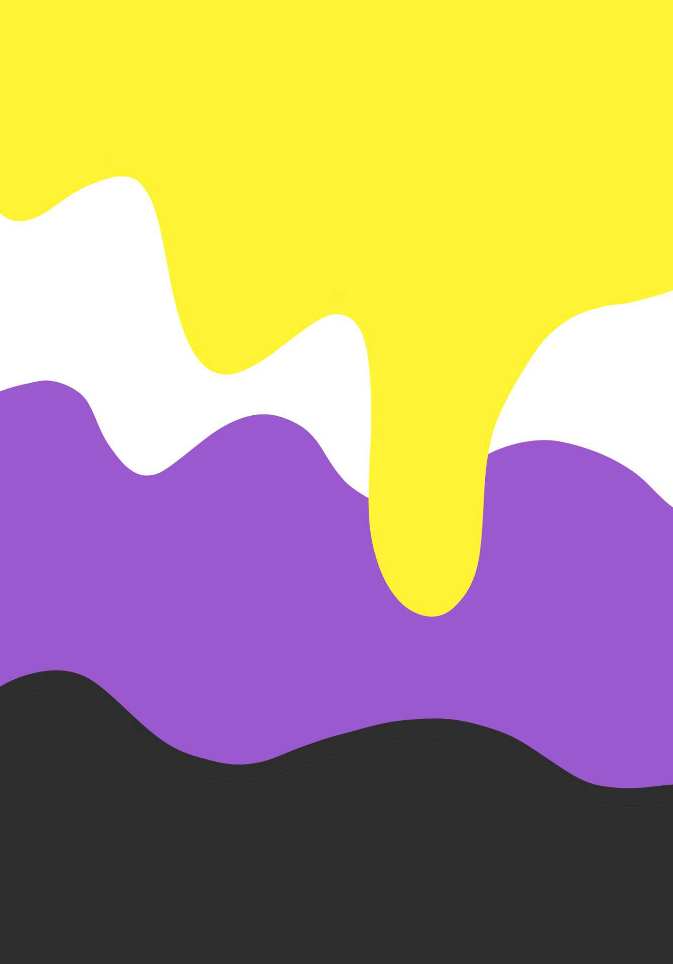 Melting Nonbinary Gender Pride Flag Background