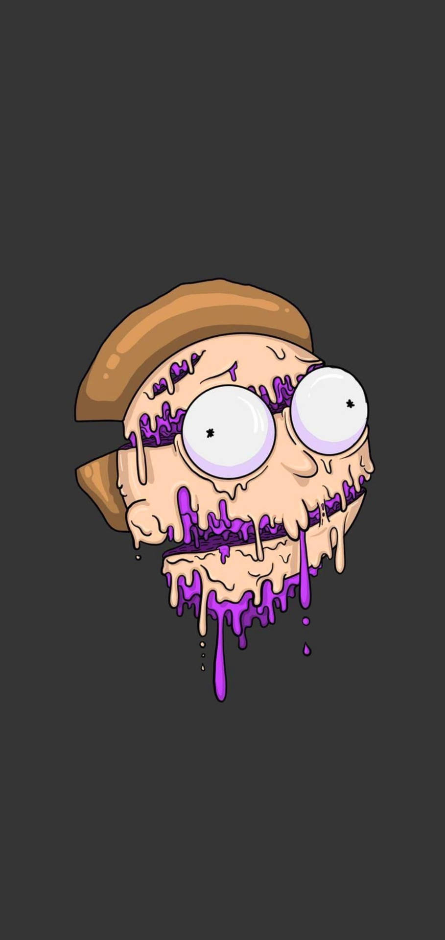 Melting Rick And Morty Trippy Head