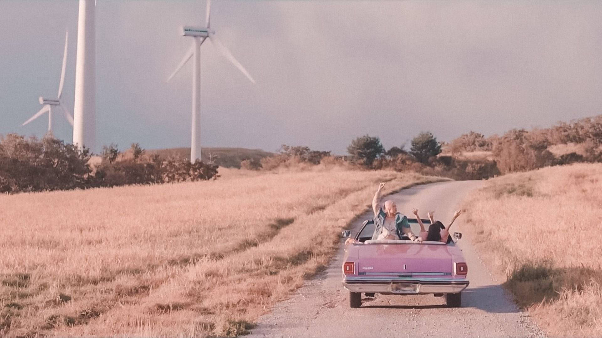 Members In A Car Blackpink Desktop Background