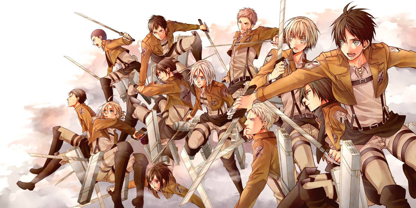Members Of The Survey Corps Defended The Walls Of Their Kingdom From The Titans.