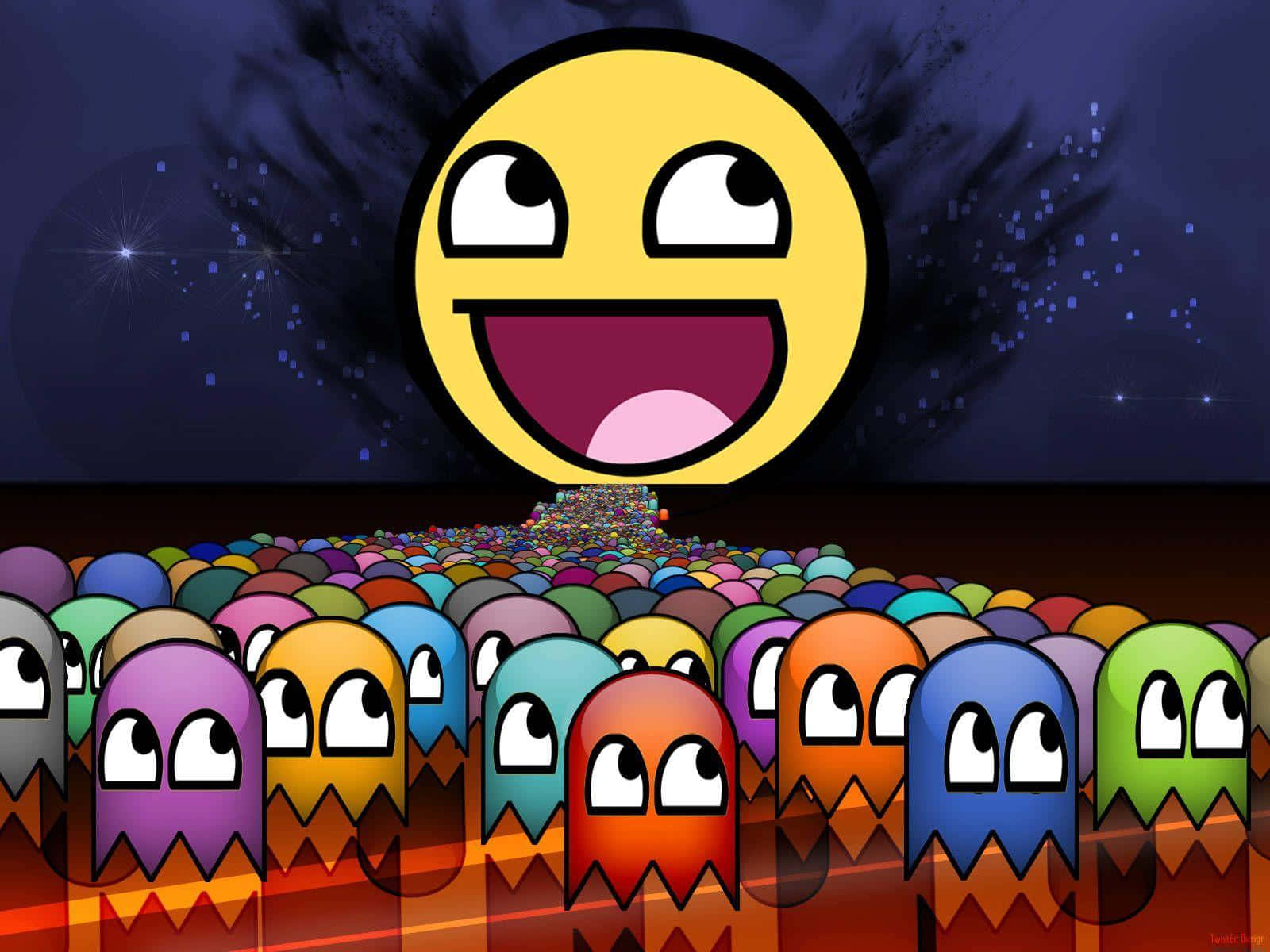 Meme Emoticon Pacman Ghost Eyes